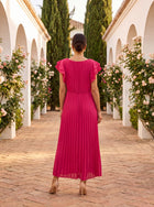Seraphina | Elegante Vestido Maxi Plisado con Cintura Anudada 5