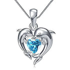 Collar Dauphin Corazón Azul 2