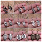 Aretes Colgantees Búho Bohemio vintage 1
