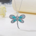 Collar con colgante de libélula - Sueños de plata 2