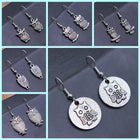 Aretes Colgantees Búho Bohemio vintage 5
