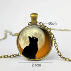 Collar Colgante en verre con animal esprit de la forêt 5