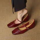 Gabriela | Zapatos Mary Jane Planos con Punta Cuadrada 2