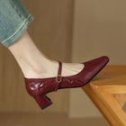 Laura | Mules Elegantes con Tacón Ancho 2