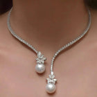 Valentina - Collar Elegante con Perlas de Plata de Ley 1