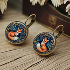 Aretes Dôme en Verre Animal Fantaisiste 2