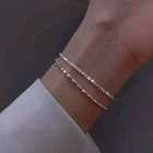 Amparo - Set de Pulseras Plateadas Elegantes con Piedras de Circonio 1