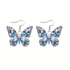 Aretes Mariposa scintillantes 4