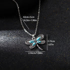 Collar con colgante de libélula - Sueños de plata 4
