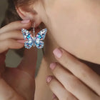 Aretes Mariposa scintillantes 2