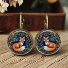 Aretes Dôme en Verre Animal Fantaisiste 1