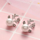Aretes Perlas renne de Noël 4