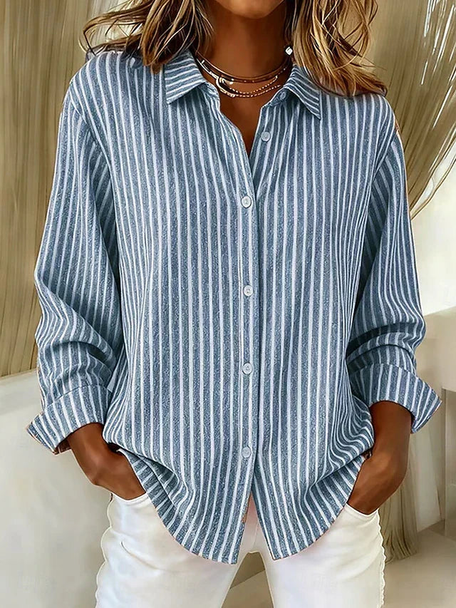 Jimena | Camisa de Rayas con Botones