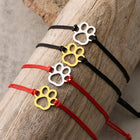 Pulsera Cordon Empreinte de Huella - Design ajustable Negro y Rojo 3