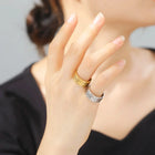 Anillo large en Acero inoxidable para Perro - Motif gravé para Mujer 4