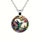 Collar Colgante dôme en verre Colibrí 4