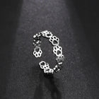 Anillo ajustable Huella de Perro - Fabriquée en Acero inoxidable 2