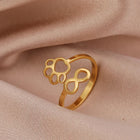 Anillo Huella Infinie ajustable - Acero inoxidable 4