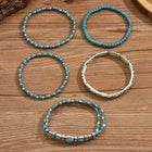 Verónica - Set de Pulseras con Cuentas Turquesa 5