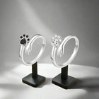 Anillo ajustable en Plata de ley 925 - Motif Empreintes de Main y de Huella 2