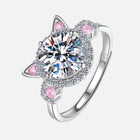 Anillo ajustable orejas de Gato con óxido de Zirconia 1