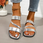 Sandalias planas destalonadas para mujer 4
