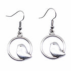 Aretes Colgantees breloque oiseau vintage - Bijoux Bohemios faits main 3