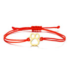 Pulsera Cordon Empreinte de Huella - Design ajustable Negro y Rojo 4