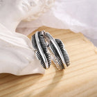 Pluma de ángel - Anillo conmemorativo ajustable 5