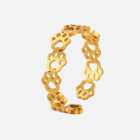 Anillo ajustable Huella de Perro - Fabriquée en Acero inoxidable 1