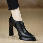 Celeste | Zapatos de Tacón con Punta Fina y Tacón Ancho 2
