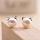 Aretes Gato y Perla 4
