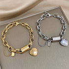 Guadalupe - Pulsera con Dije de Corazón Dorado 3