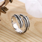 Pluma de ángel - Anillo conmemorativo ajustable 3