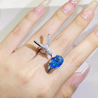 Anillo ajustable Colibrí en pierre précieuse - Zircon, plaqué oro 14 carats 5