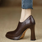 Celeste | Zapatos de Tacón con Punta Fina y Tacón Ancho 4