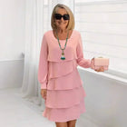 Teresa – Vestido Elegante y Fluido con Volantes 2