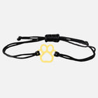Pulsera Cordon Empreinte de Huella - Design ajustable Negro y Rojo 1