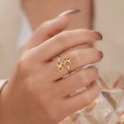 Anillo Huella Infinie ajustable - Acero inoxidable 2
