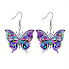 Aretes Mariposa Colorées para Mujer 2