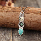 Collar barre Sabiduría Búho Turquesa 2