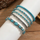 Verónica - Set de Pulseras con Cuentas Turquesa 4