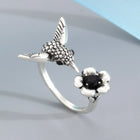 Anillo Colibrí y Fleur - Anillo OuVerdee ajustable para Mujer 2