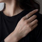 Anillo Teckel en Plata de ley 925 - Talla ajustable 5