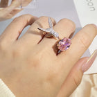 Anillo ajustable Colibrí en pierre précieuse - Zircon, plaqué oro 14 carats 4