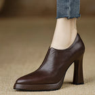 Celeste | Zapatos de Tacón con Punta Fina y Tacón Ancho 5