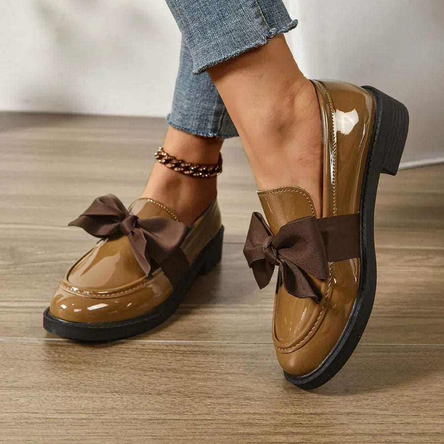 Natalia | Mocasines Elegantes con Detalle de Lazo