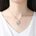 Collar Fille y Cheval Zircon Corazón Hermoso 3