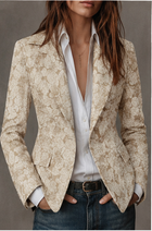 Estelle | Fitted Cashmere Jacquard Blazer 5