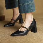 Isabella | Zapatos de Tacón Mary Jane con Tacón Ancho 2
